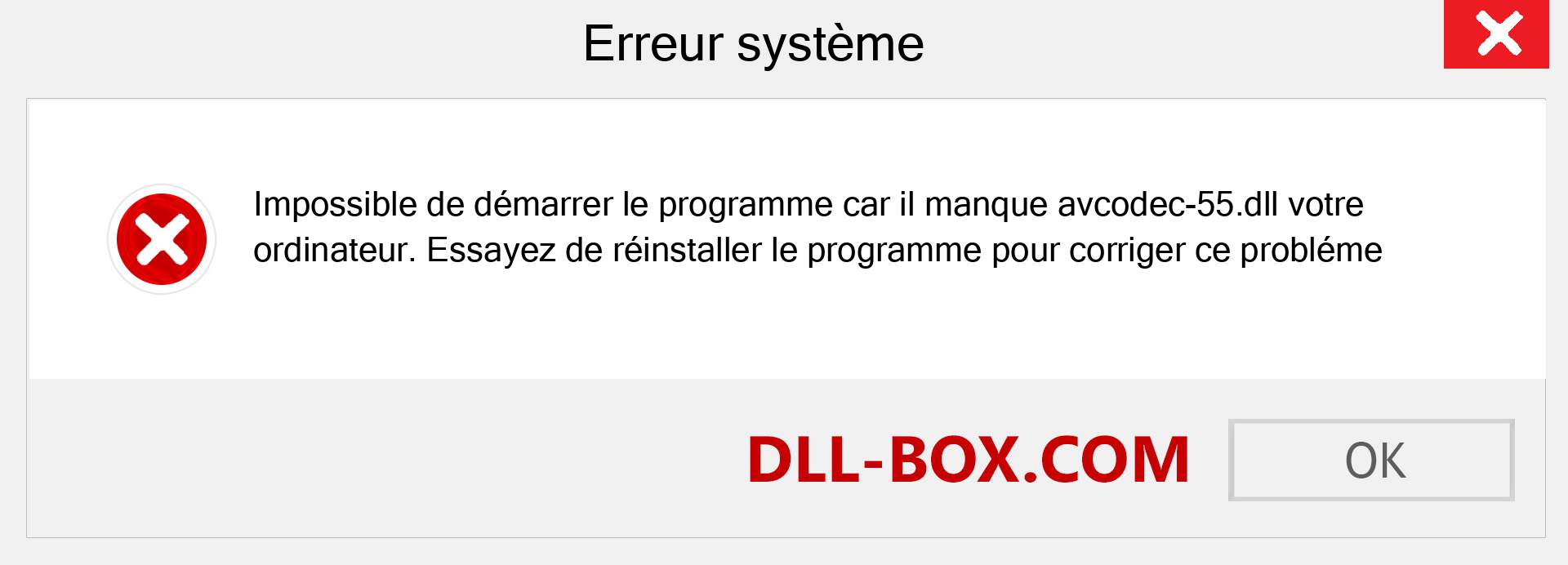 Le fichier avcodec-55.dll est manquant ?. Télécharger pour Windows 7, 8, 10 - Correction de l'erreur manquante avcodec-55 dll sur Windows, photos, images